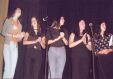 Nria, Raquel, Lara, Laura y Mari en el concierto del 24 de Mayo