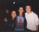 Mary, Natalia y Aleix, en el concierto de Cerdanyola