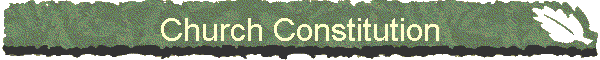 Church Constitution