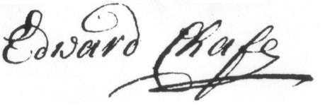 Edward Chafe Signature, 23 September 1783