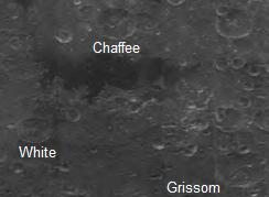Moon Crater Detail: White (#2), Grissom (#1), Chaffee (#3)