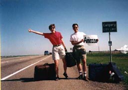 We were actually on the north-bound side of the highway