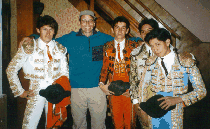 Glenn and bullfighters