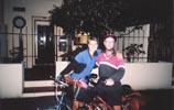 We stayed with Bruce in Christchurch. Bruce gets paid to ride his bike as a postman