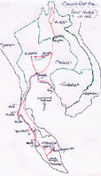 Our route is marked in red