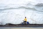 Snow banks on Washington Pass 