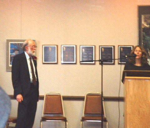 Glenn Chesnut, Professor of History, and Monica Tetzlaff, Chair of the History Department, at Indiana University South Bend