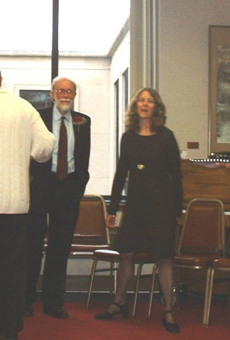 Glenn Chesnut, Professor of History, and Monica Tetzlaff, Chair of the History Department, at Indiana University South Bend