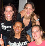 Elisangela, Carol, Valeskinha and Mari at Hard Rock Cafe in Manila