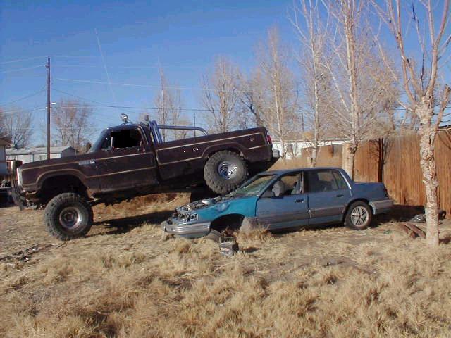 I like running over cars