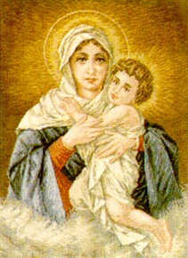 Wiehler Gobelin Tapestry -  3660-5 --- Schoenstatt - Madonna - with Bulgarian thread