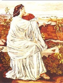 Wiehler Gobelin Tapestry -  2357-5 --- Iphigenie nach Feuerbach - with DMC (French) thread