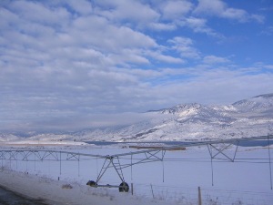 Irrigation system for the fields in the Okanagan