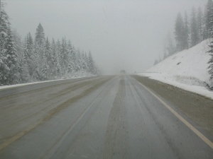 Rogers Pass, as it usually looks in winter, British Columbia