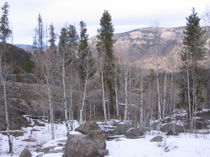 Hiking above Minturn near Vail, Colorado