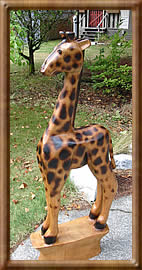 Red Cedar Giraffe, 5' 2" Tall