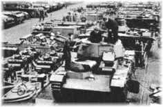 Febrilmente, Alemania impulsa su fabricacin de tanques. Pero ignora todava el T-34 que le espera al otro lado de la frontera. 