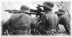 Ametralladora alemana MG34.