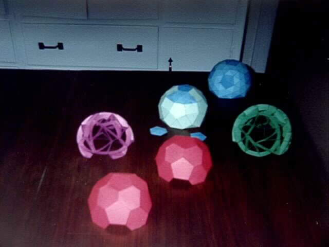 photo of paper models 
