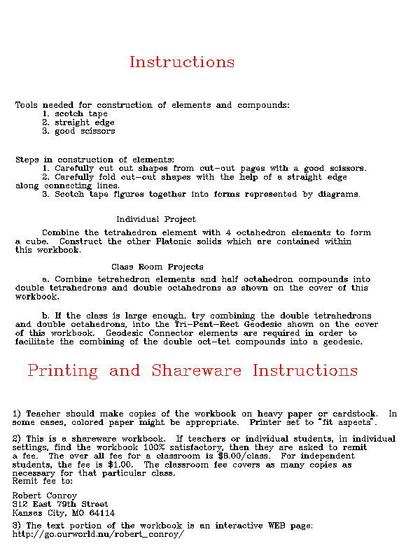 Level 3 Workbook instructions
