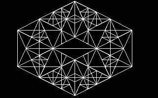 Dodacahedron viewed at angle normal to face