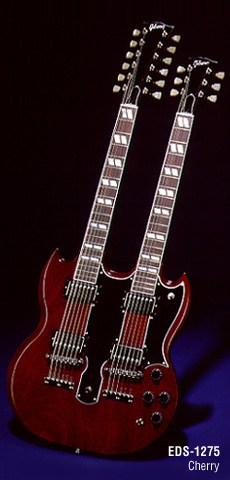 EDS-1275 - A Famosa Guitarra de Dois Braos de Jimmy Page.O Brao de Cima tem 12 cordas,e o de baixo, 6.