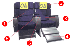 Six Pleasure Zones on Each Olé Seat!