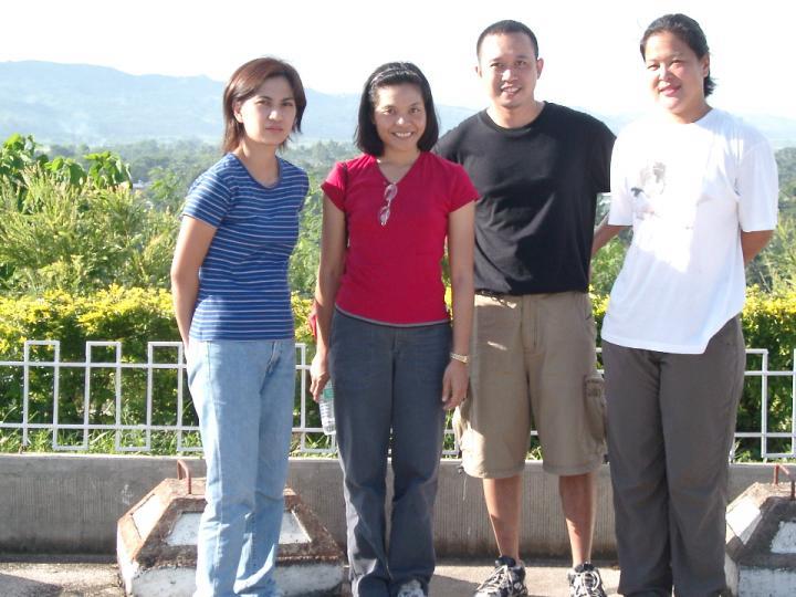 One man and three ladies