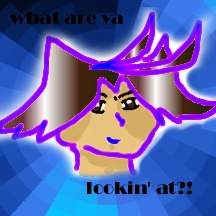 a lil'pic I made for Ben...sorry for the purple color....I just liked it......^_^;;;;;;;;;-laur