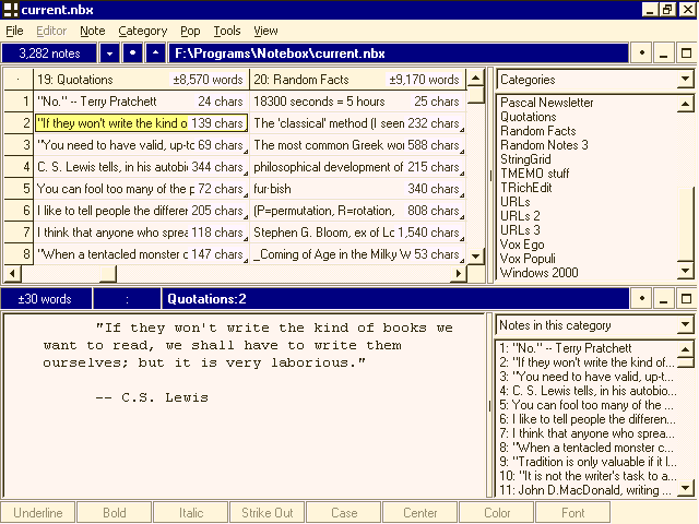 disorganizer screenshot