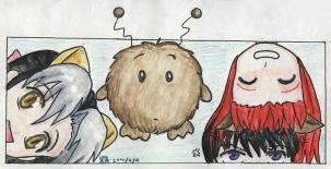That's me in the corner with black silver hair. The half-neko. ^_^