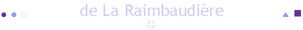 de La Raimbaudire