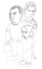 d&acute;alencon, junemann y ayudante