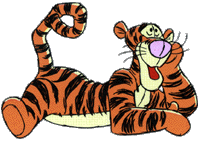 Tigger relaxing