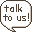 talk to us! icon