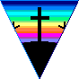 rainbow triangle cross