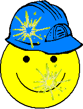 hardhat smiley with booger splats