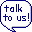 talk to us! icon