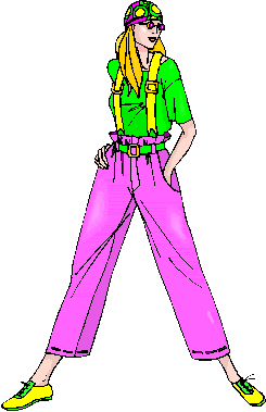 I'm, like, wearing cargo pants and suspenders and, like, a bandana