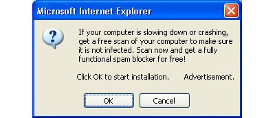 Masquerading as anti-spyware