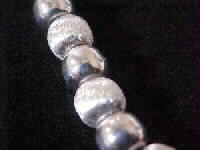 Close up of the ''Silver Pearl'' Bracelet