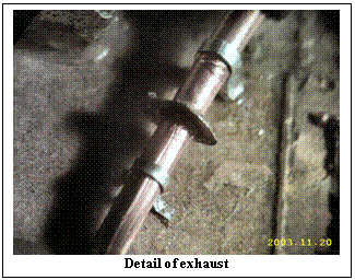 Text Box:  
Detail of exhaust
