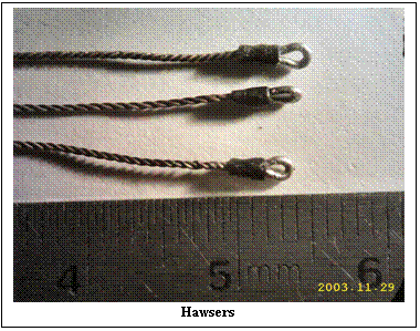 Text Box:  
Hawsers
