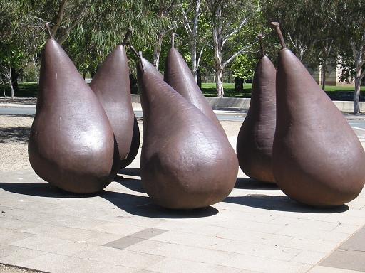 NGA pear sculptures