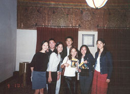 karin, gary, me, mike, kathy, mel, winita at the orpheum to see Aida (disney musical)