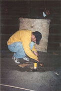 eagle scout dareyn starting the fire