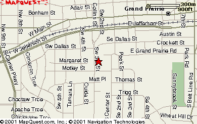Map to First Presbyterian Church