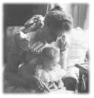 Alix and baby Olga, c. 1895