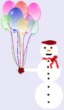 Ballons & Snowman