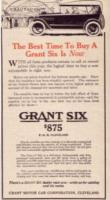 1917 GRANT Six ad